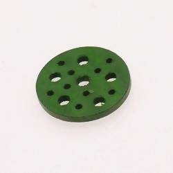 Disque perforé diamètre 30mm couleur vert (x 1)