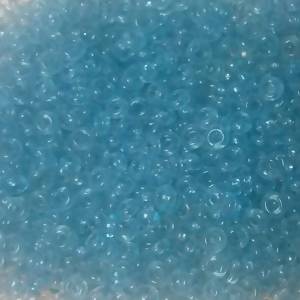 Perles de Rocaille 2mm couleur Bleu glacial transparent (x 20g)