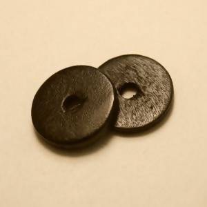 Disque diamètre 20mm couleur noir (x 2)