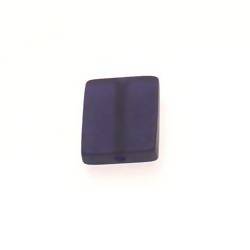 Perle en résine carré 18x18mm couleur bleu marine mat (x 1)