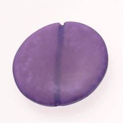 Perle en résine disque Ø40mm couleur violet brillant (x 1)