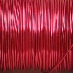 Bobine de 8m de fil de cuivre 0,9mm couleur rose