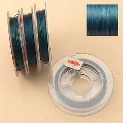Bobine de fil cablé 9 m couleur bleu azur (x 1 bobine)