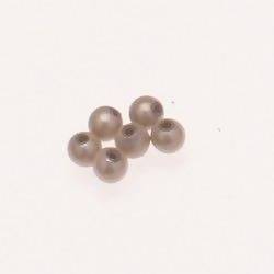 Perles magiques rondes Ø5mm couleur Crème (x 6)