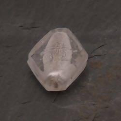 Perles en verre forme losange 35x25mm argent couleur transparent (x 1)