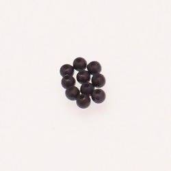 Perles magiques rondes Ø4mm couleur Gris foncé (x 10)