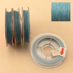Bobine de fil cablé 9 m couleur bleu clair (x 1 bobine)