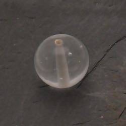 Perle ronde en verre Ø18mm couleur transparent (x 1)