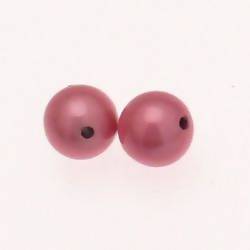 Perles magiques rondes Ø14mm couleur Rose Dragé (x 2)