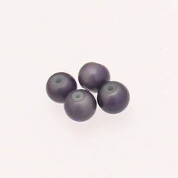 Perles magiques rondes Ø8mm couleur Gris (x 4)