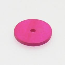 Disque diamètre 30mm couleur fushia (x 1)