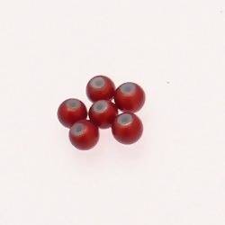 Perles magiques rondes Ø5mm couleur Rouge (x 6)