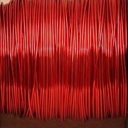 Bobine de 8m de fil de cuivre 0,9mm couleur rouge