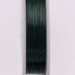 Bobine de 30m de fil de cuivre 0,3mm couleur vert