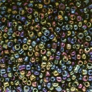 Perles de Rocaille 2mm ronde reflet A/B huilé opaque brillant (x 20g)