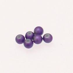 Perles magiques rondes Ø5mm couleur Mauve (x 6)