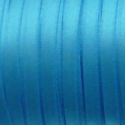 Ruban de satin 5mm couleur bleu turquoise (x 1m)