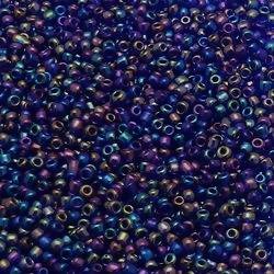 Perles de Rocaille 2mm couleur Bleu Marine effet huile (x 20g)