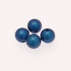 Perles magiques rondes Ø10mm couleur Bleu (x 4)