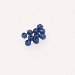 Perles magiques rondes Ø4mm couleur bleu (x 10)