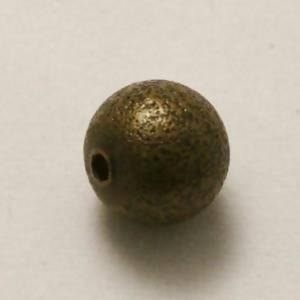 Perles en laiton strass paillette 8mm vieil or (x 1)