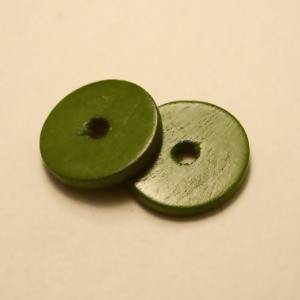 Disque diamètre 20mm couleur vert (x 2)