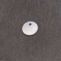 Perle en nacre forme pastille Ø13mm (x 1)